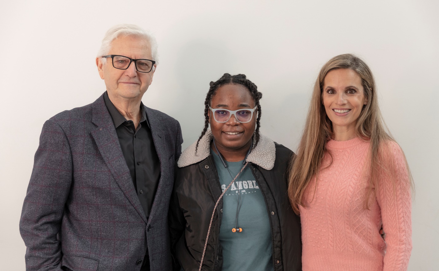 Angelo Kokkino, Racheal Inioluwa Olujide, and Sofia Kokkino Patton. Photo by Pablo Gerson.